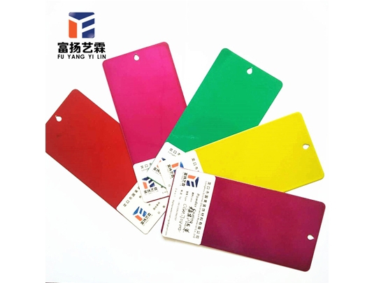 Candy color powder coating